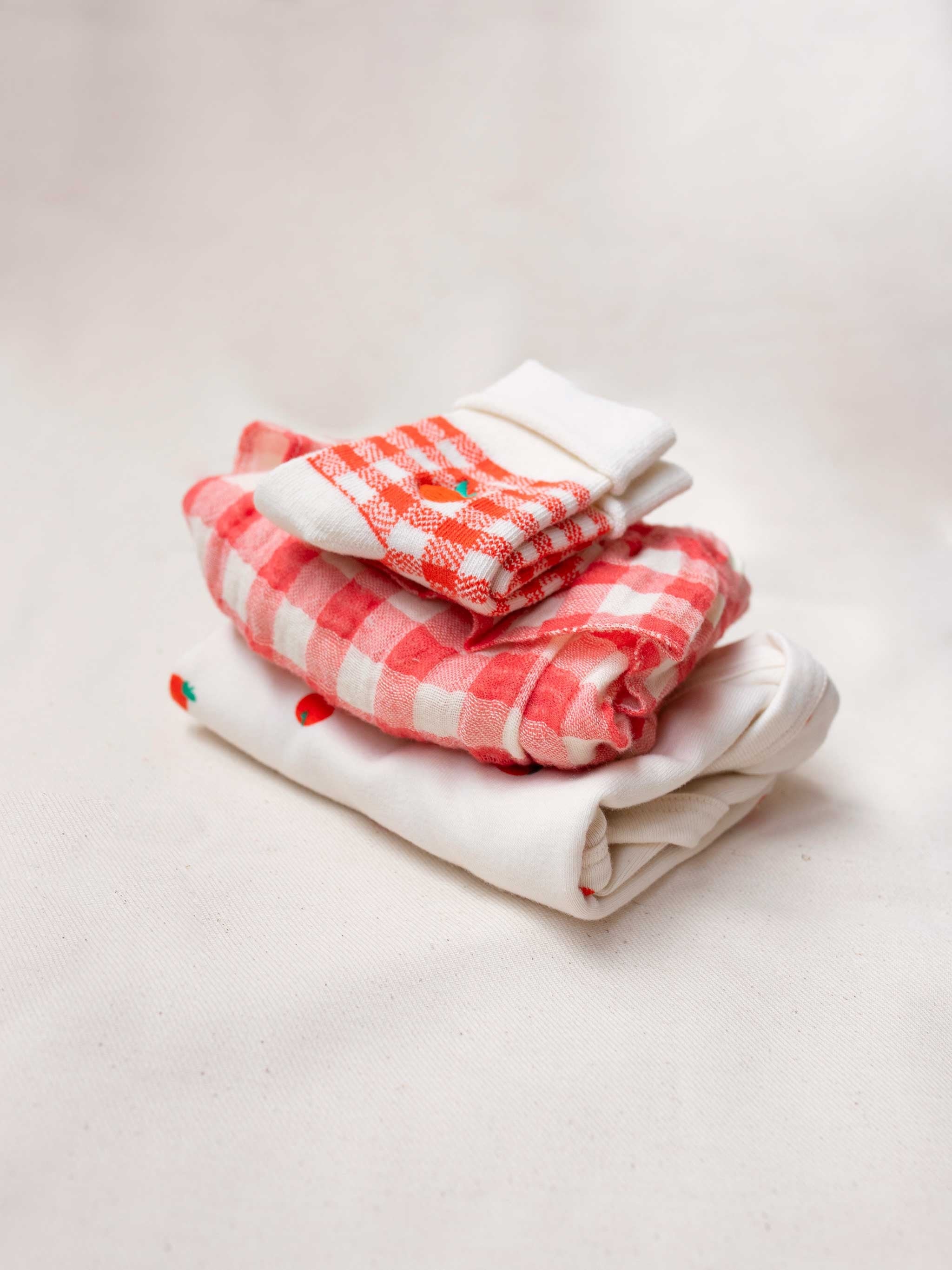 即納» BOBO CHOSES BABY GIFT PACK-Baby Tomato body and Vichy
