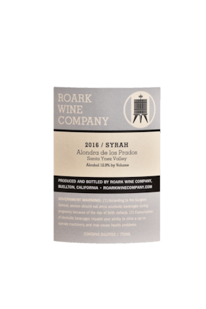 ロアーク　シラー 16　ROARK  Syrah - Alondra de los Prados