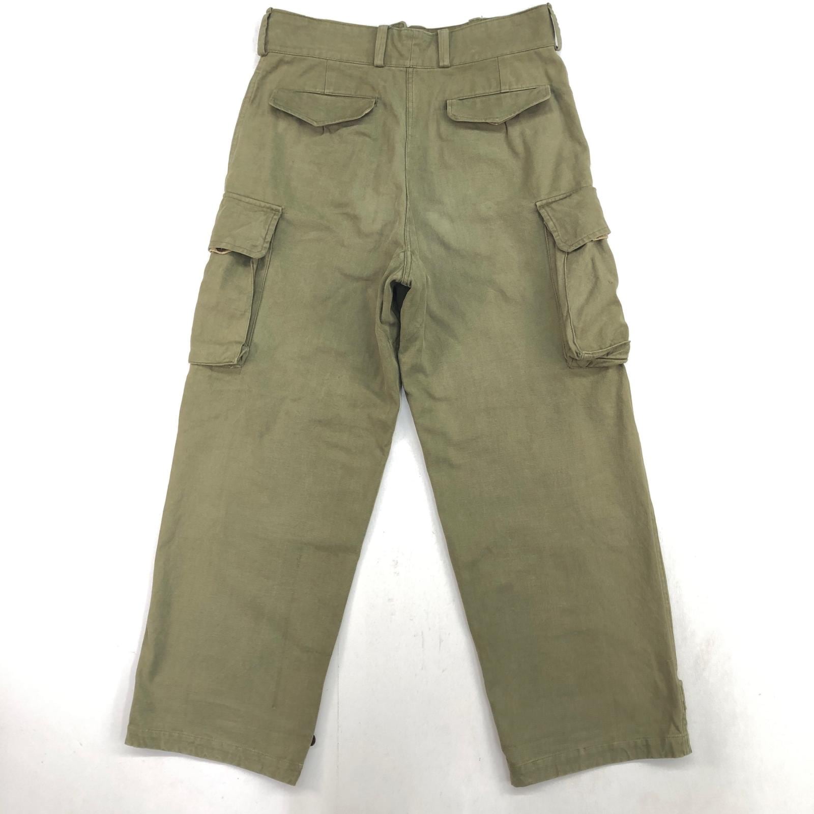 FRENCH ARMY フランス軍 50年代 M-47 カーゴパンツ 前期型 オリーブ