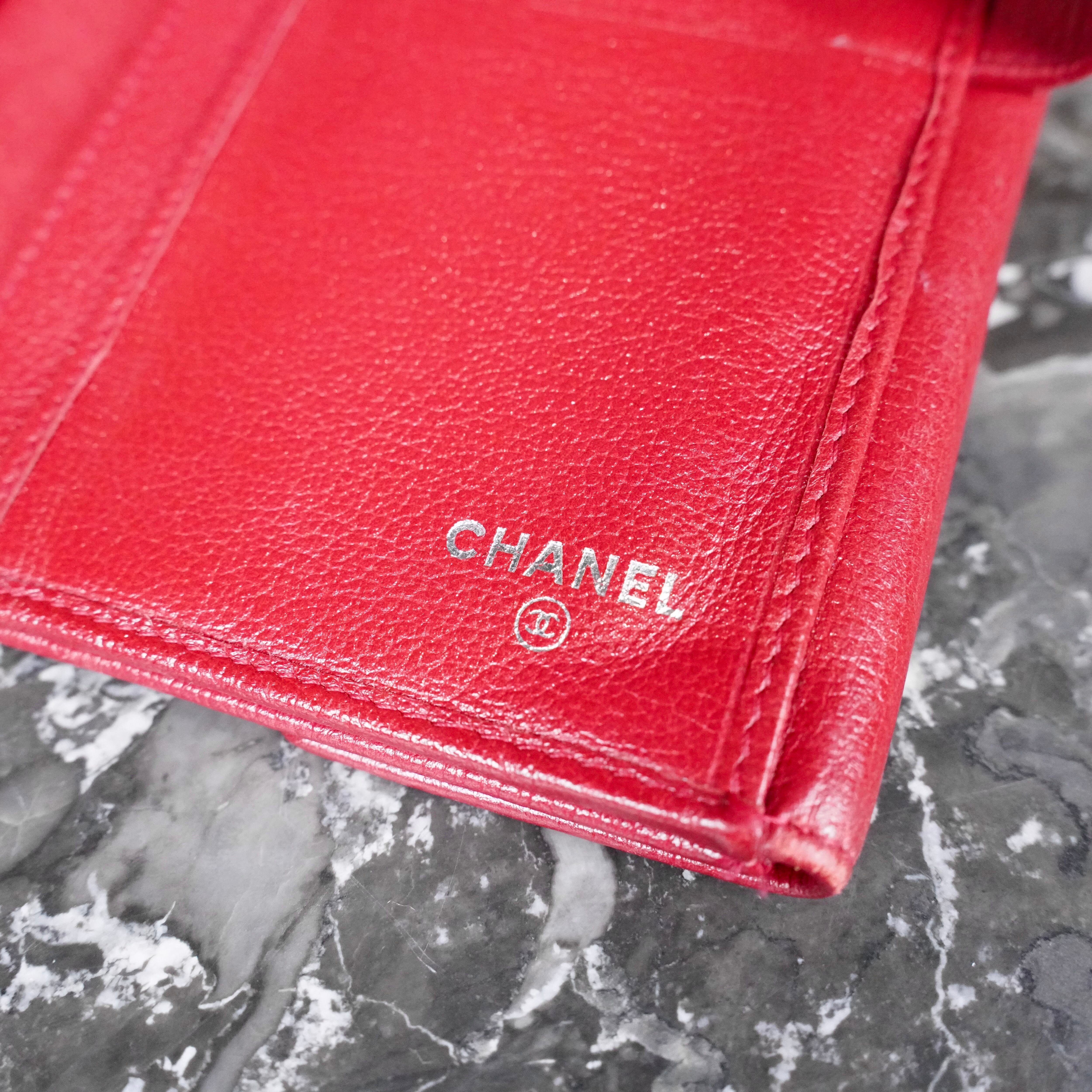 CHANEL BUTTERFLY CAMELLIA COCO MARC DESIGN LEATHER WALLET/シャネル