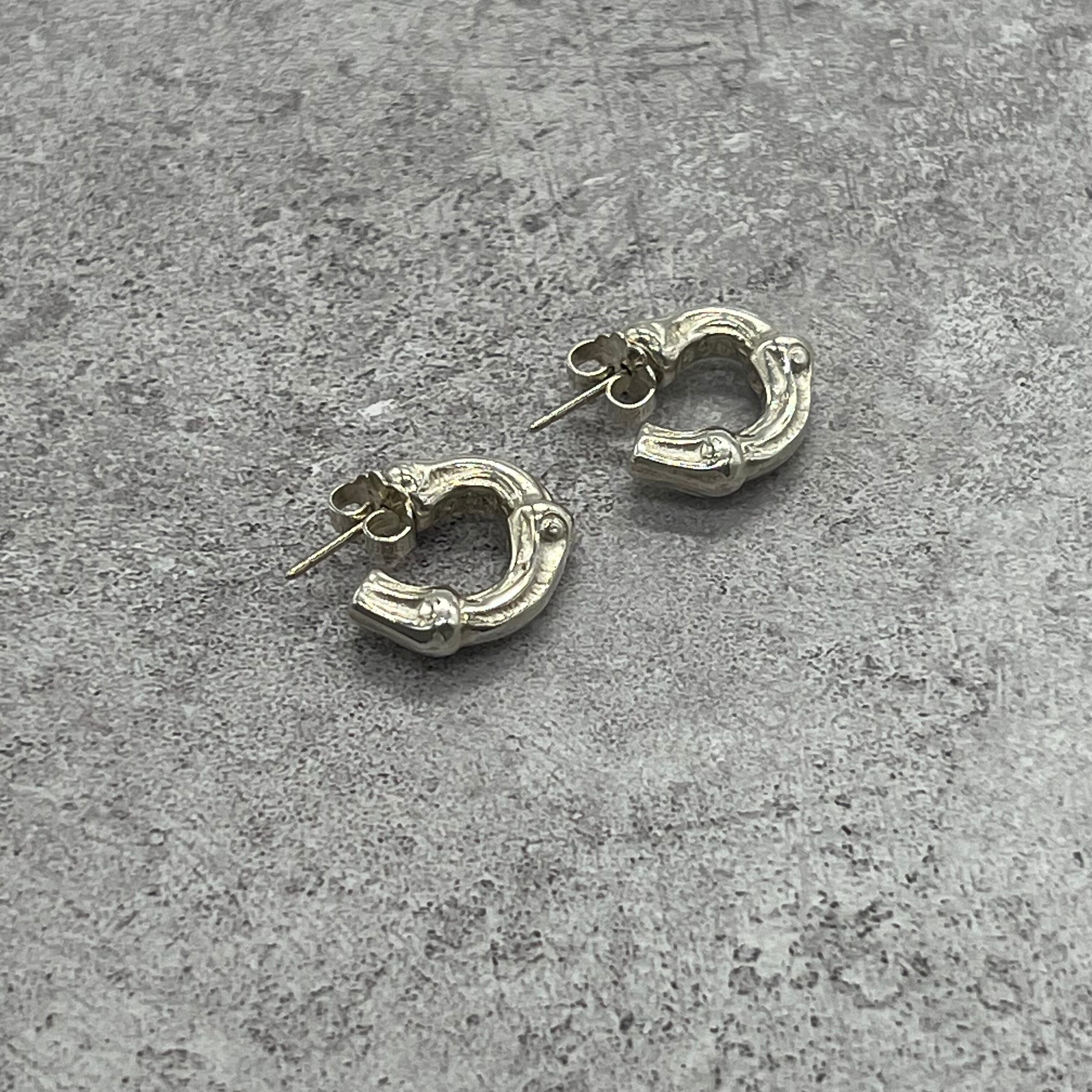 【希少】ティファニー TIFFANY バンブーフープ ピアス スモールサイズ