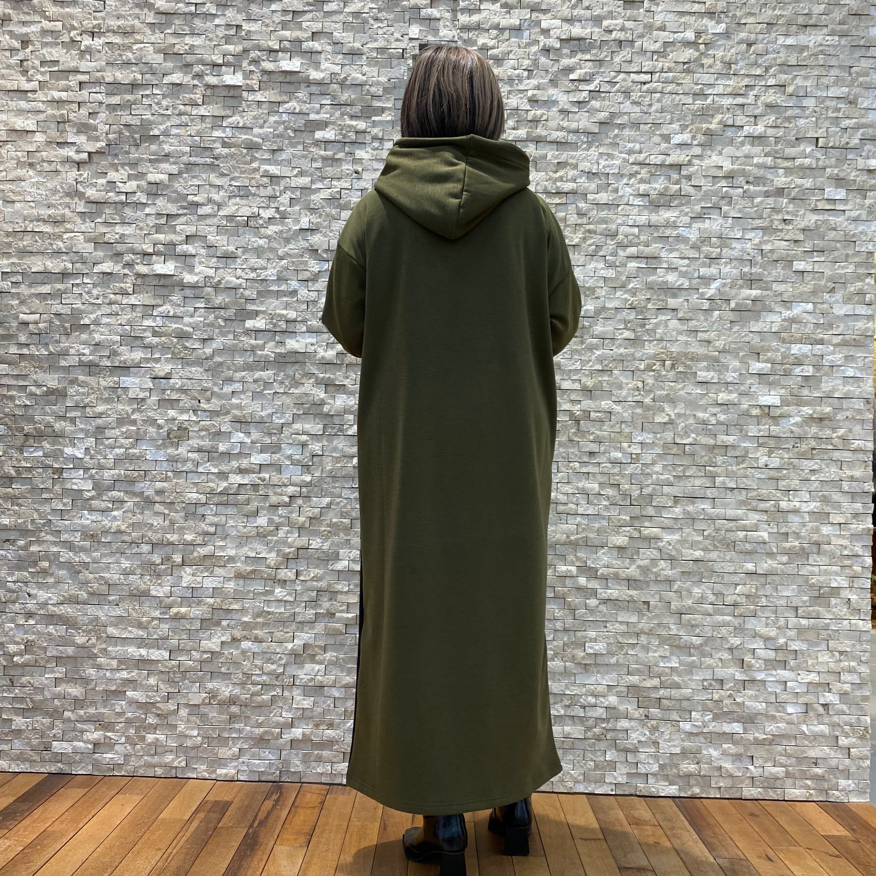 33℃】脇リブボンバーヒートパーカーワンピース（gz411304） | FORME