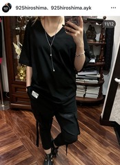 GODSIZE 2025 V NECK TEE [WHITE WINGS]