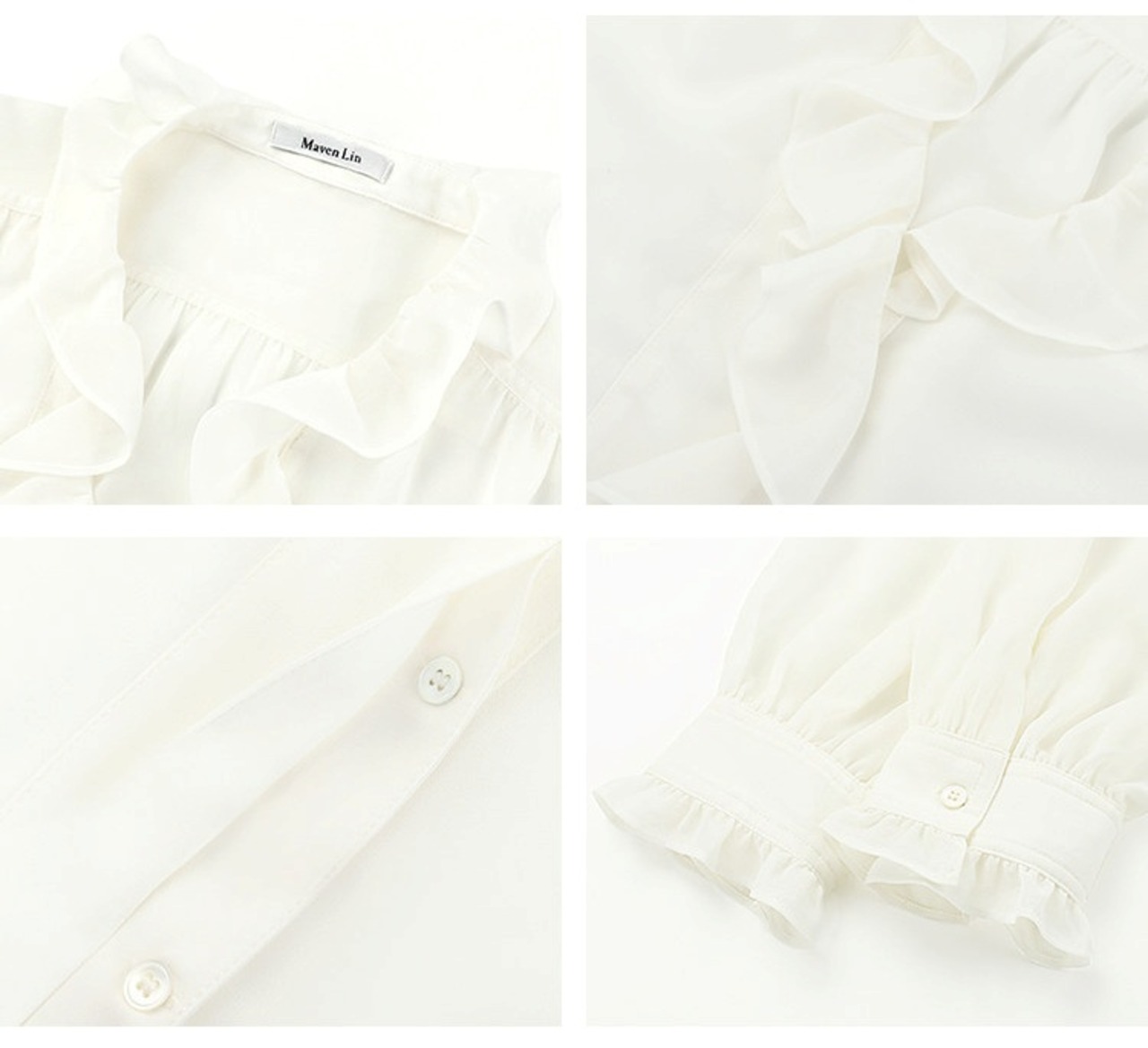 V-neck Chiffon Shirt Camisole Set up【H00079】