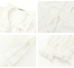 V-neck Chiffon Shirt Camisole Set up【H00079】