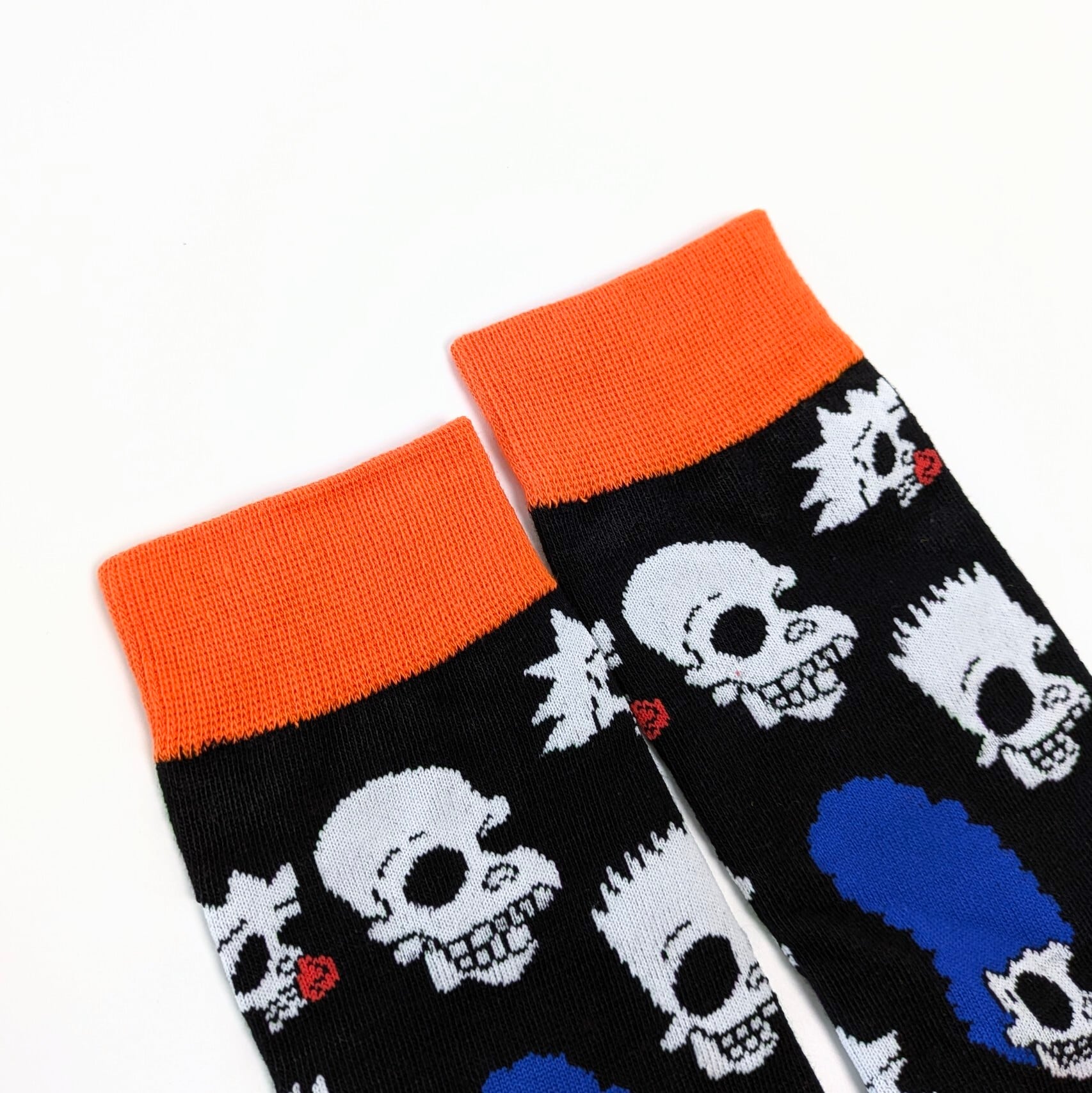 ♧【 crew socks / クルーソックス 】『 The Simpsons / シンプソンズ / Skeleton 』 靴下 / ソックス〚アメリカン雑貨 アメトイ〛