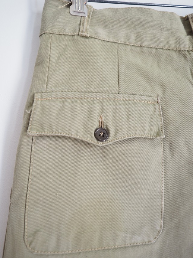 1970’s ITALY Army Chino Shorts／W30