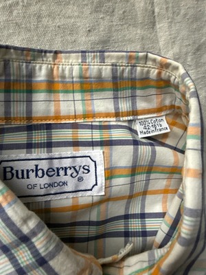 "BURBERRYS" Plaid pattern shirt