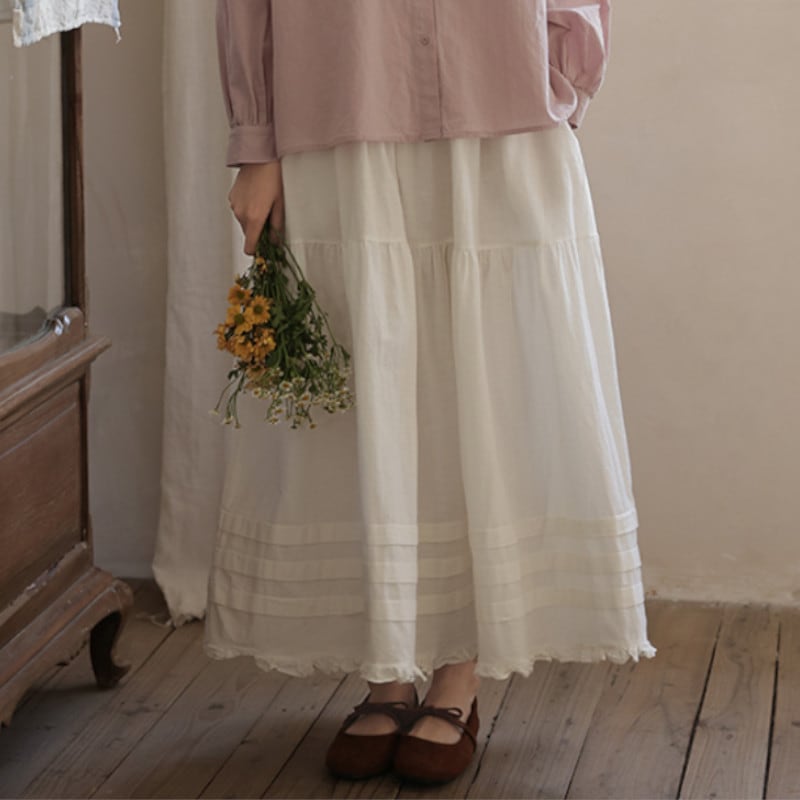 ハイウエストAラインスカート M1145