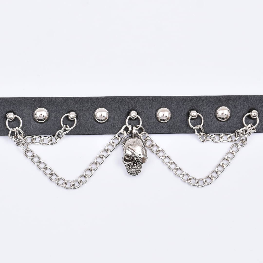 3/4新着】スカルスタッズチェーンブレスレット | VOLCAN&APHRODITE