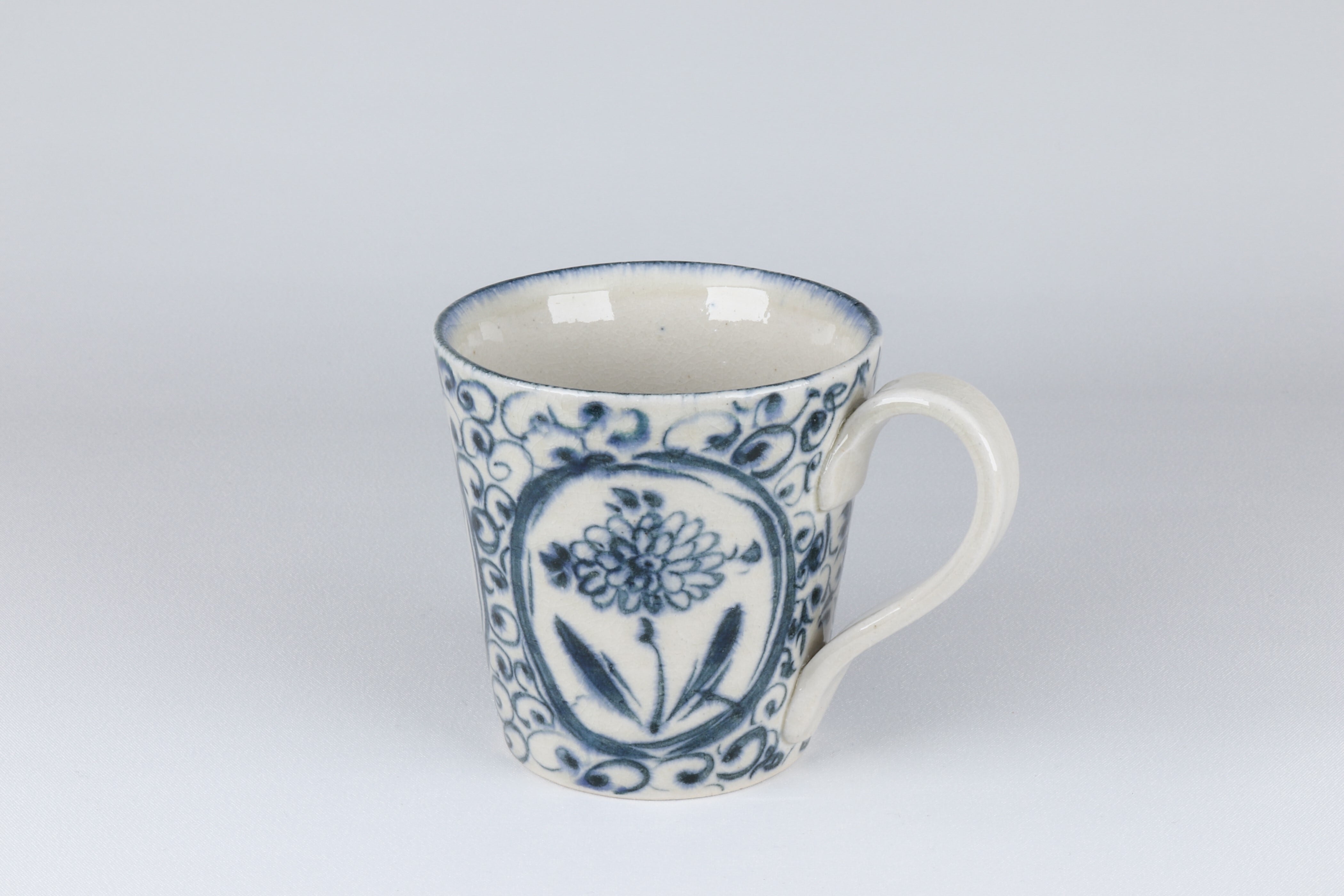 安南 マグカップ 間取花【B級品 特価】