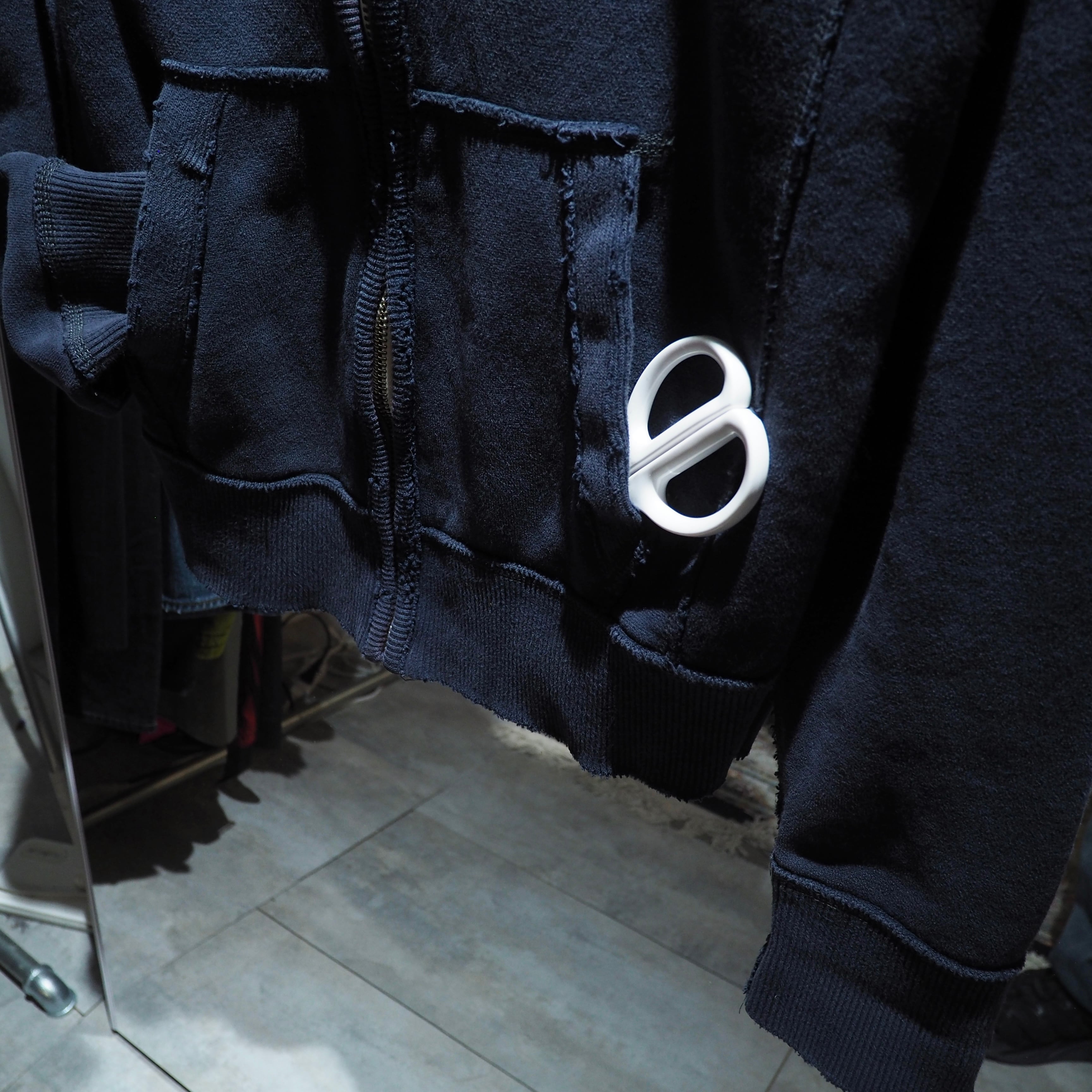 ” Abercrombie & Fitch ” 襤褸 Aging custom full zip Parker