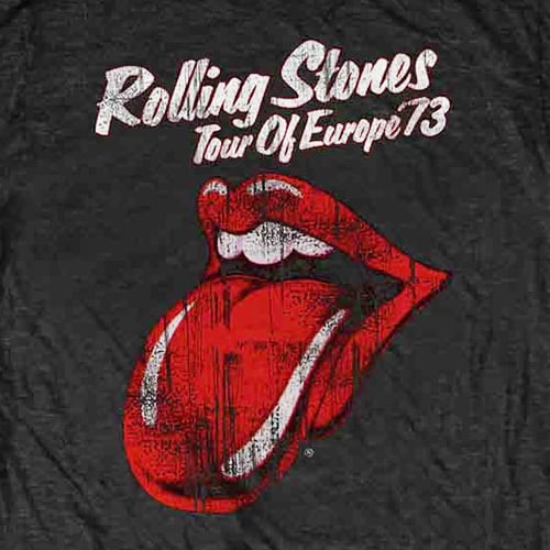 THE ROLLING STONES 73 Tour Tシャツ ブラック ザ・ローリング