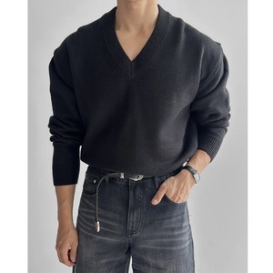 ネックシンプルベーシックカラーニット　998