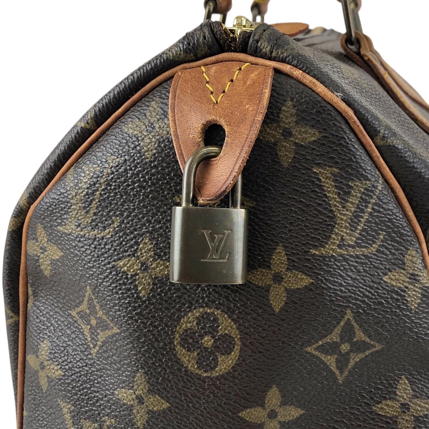 LOUIS VUITTON ルイヴィトン モノグラム ハンドバッグ ブラウン PVC