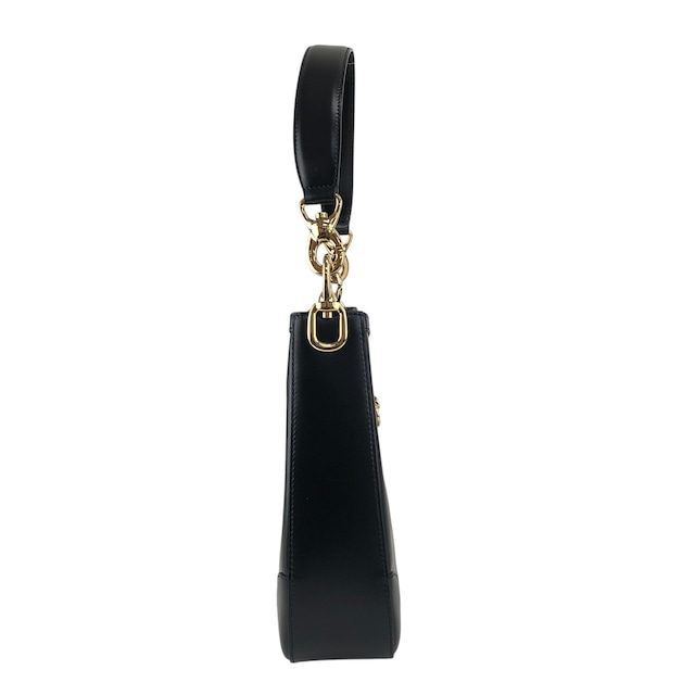 CELINE セリーヌ ショルダーバッグ ブラック ガンチーニ レザー ワンショルダー vintage ヴィンテージ オールド ucswkg