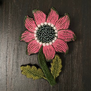 麦なでしこの刺繍ブローチ6