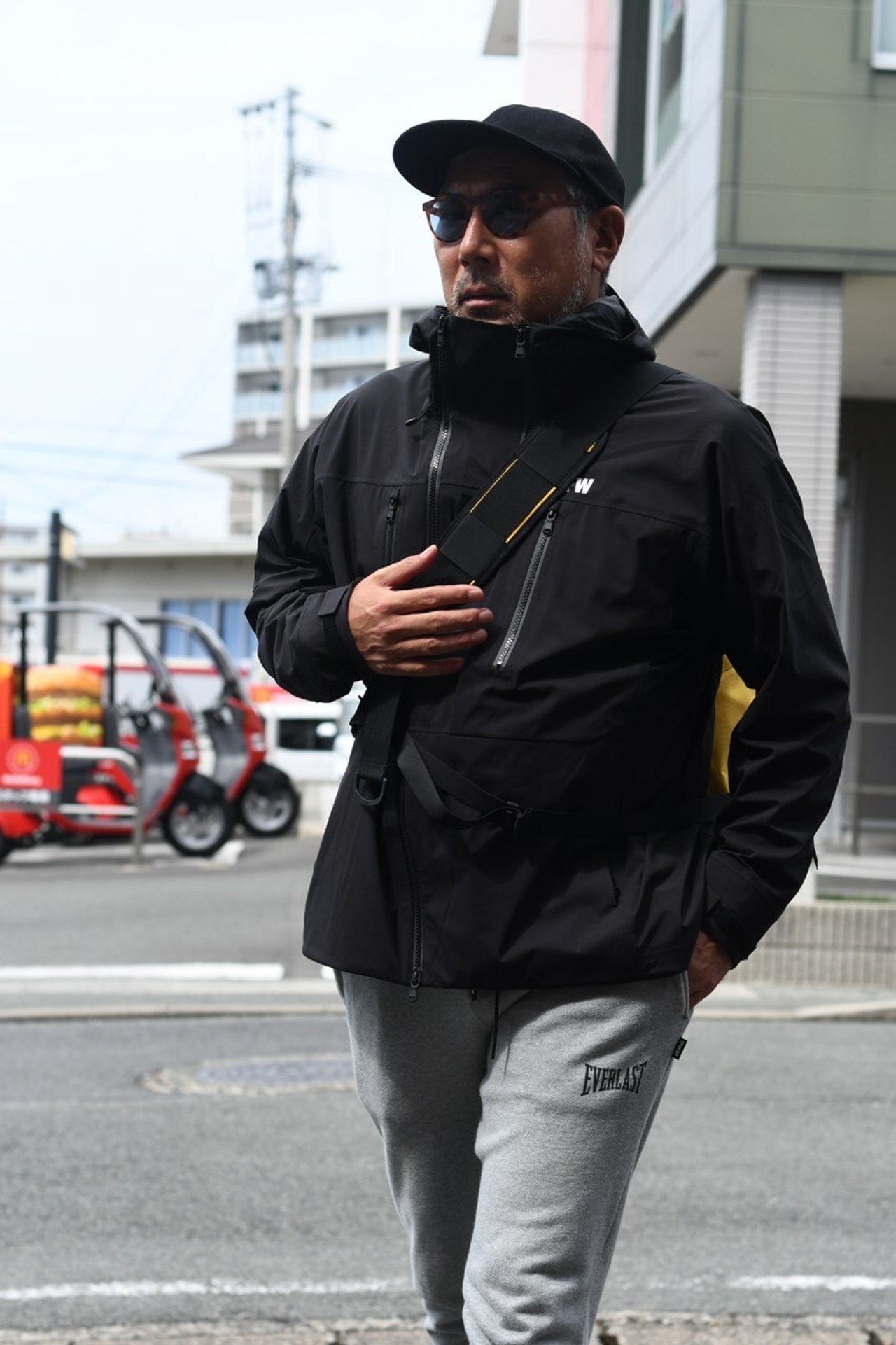 TFW49 パッカブル ブルゾン ブラック めんどく XL