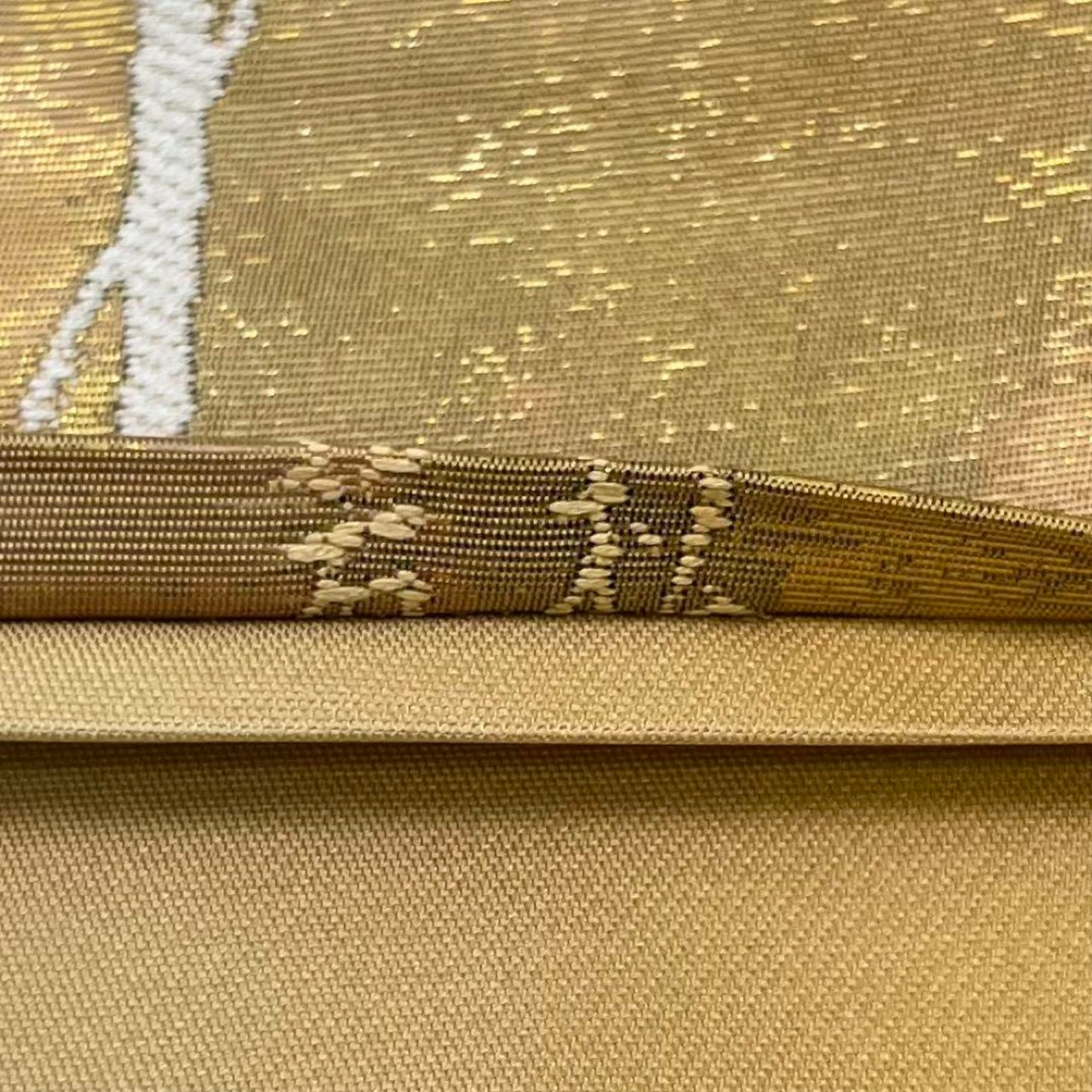 袋帯 金通し 長し 縞模様 立涌文様 金糸 フォーマル NO-1209 