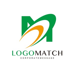 飛躍とスピード感のMのロゴ