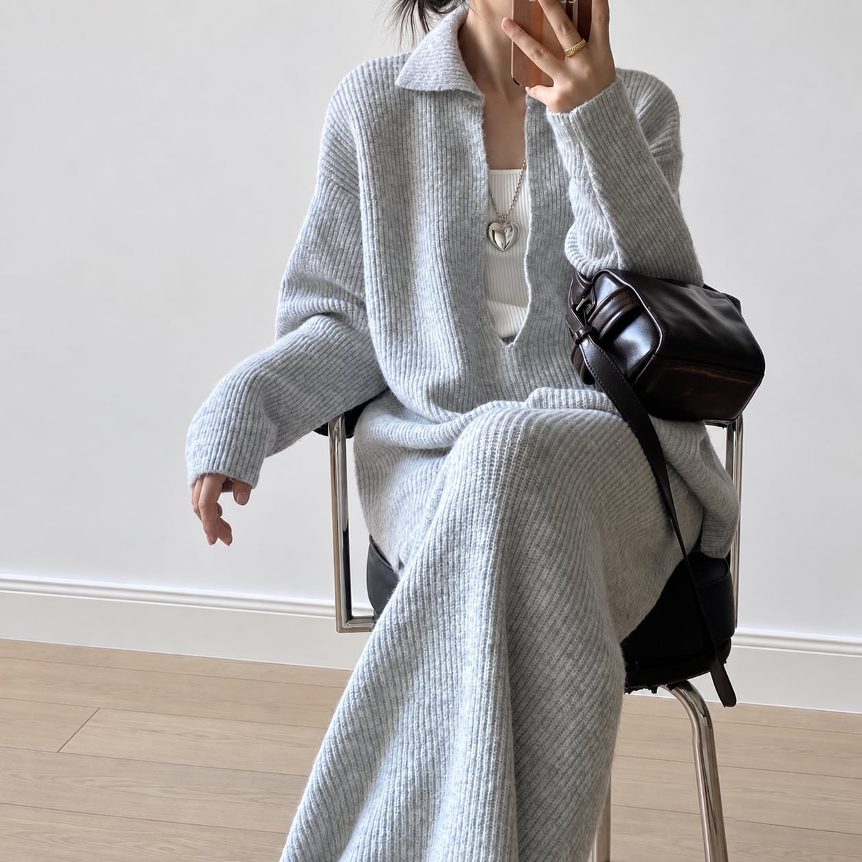 rib knit setup / l0176