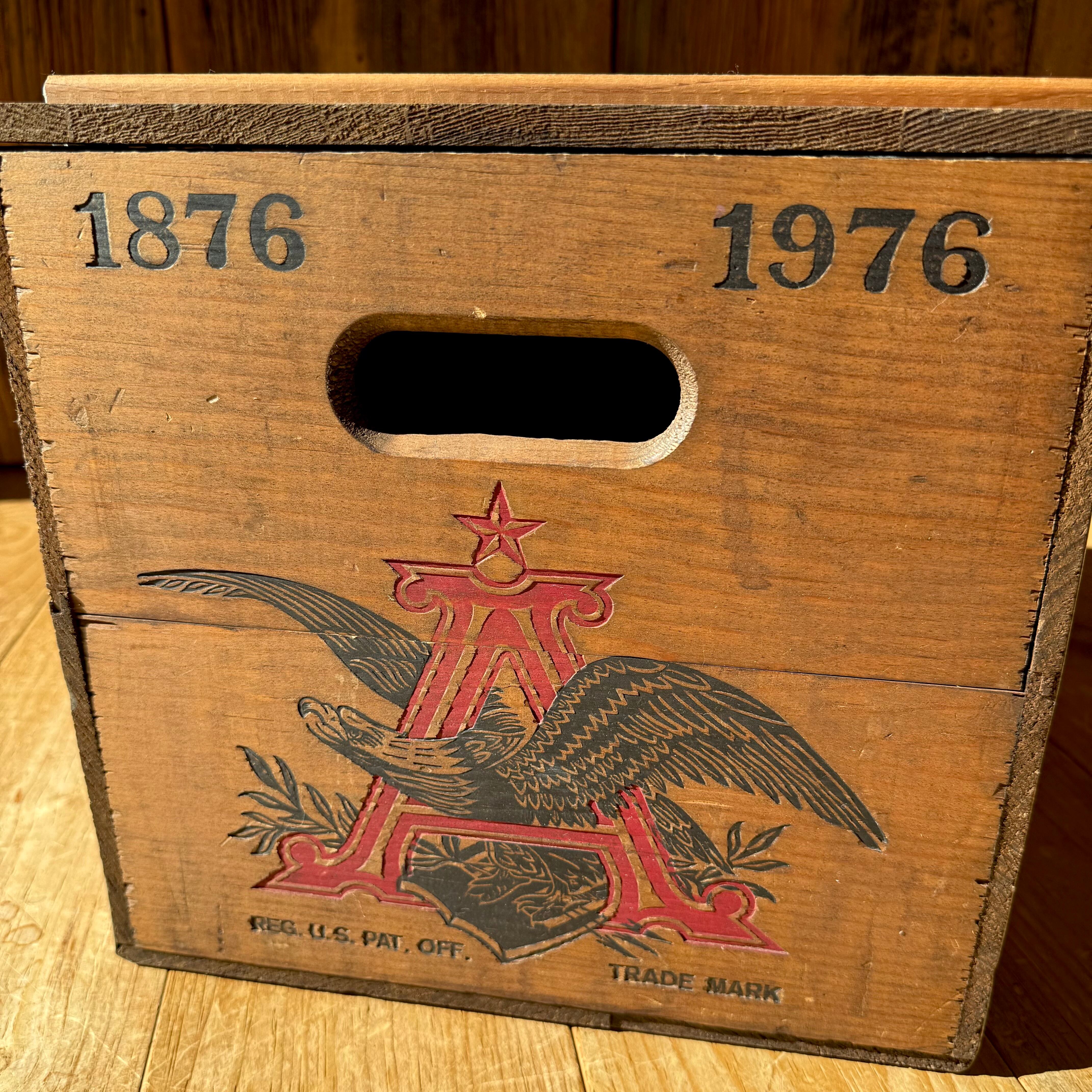 Vintage BUDWEISER Wood Box 木箱 バドワイザー 収納 ディスプレイ