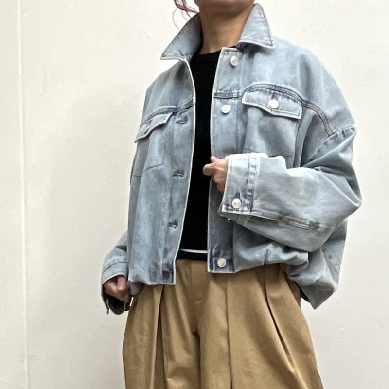 yori バルーンスリーブデニムブルゾン 36 バルーンデニムブルゾン – yori shirocon