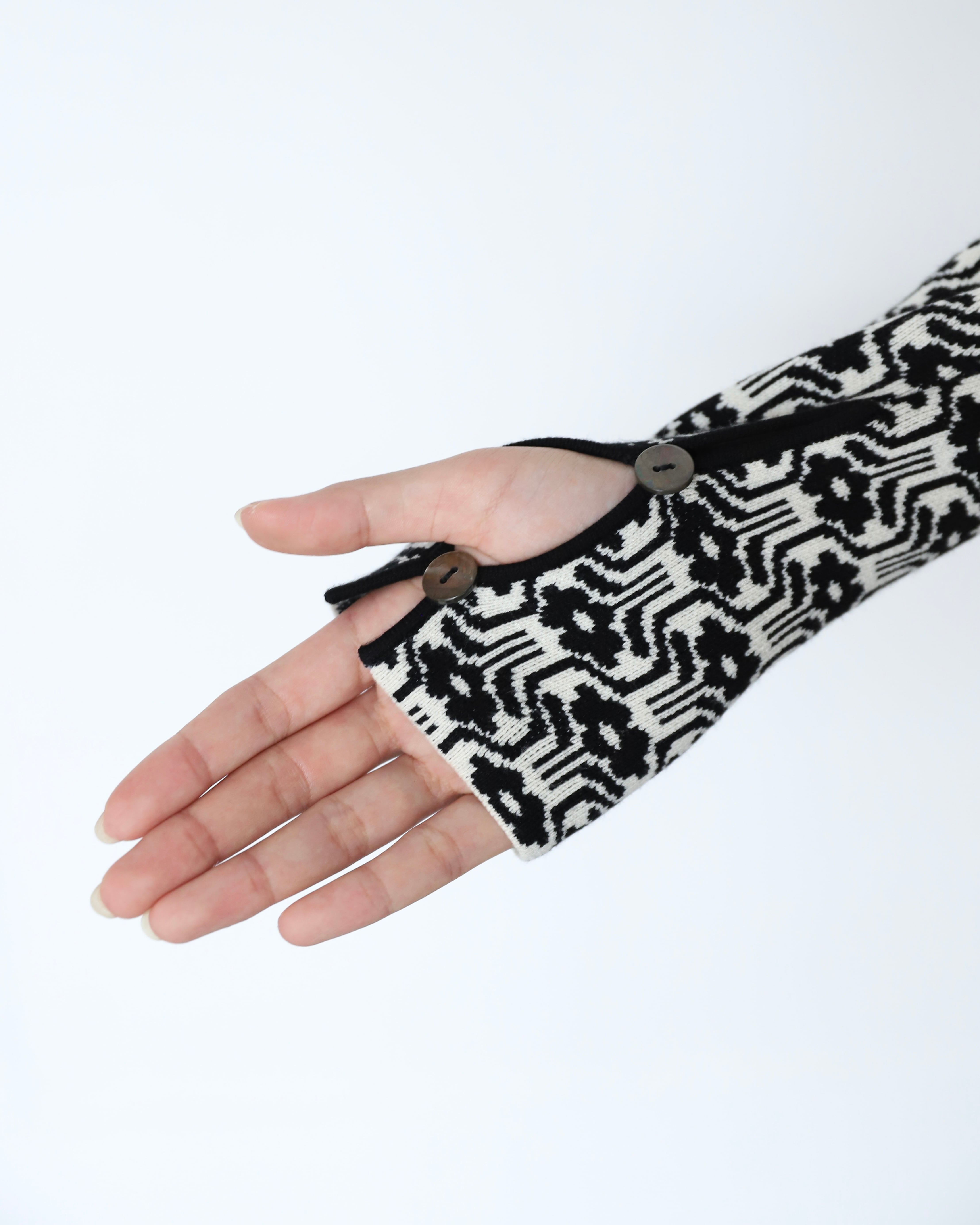 残り僅か | Art Knit Dress / Moroccan Tiles | AMBERGLEAM