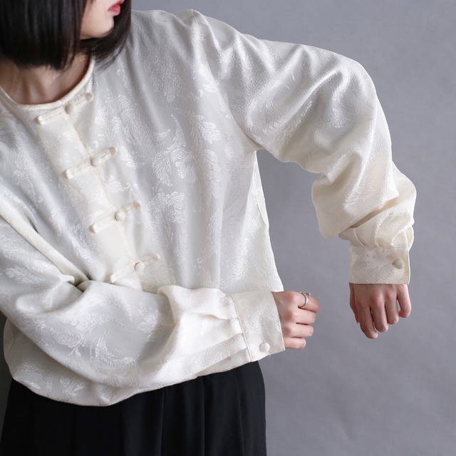 off white one tone l/s china shirt