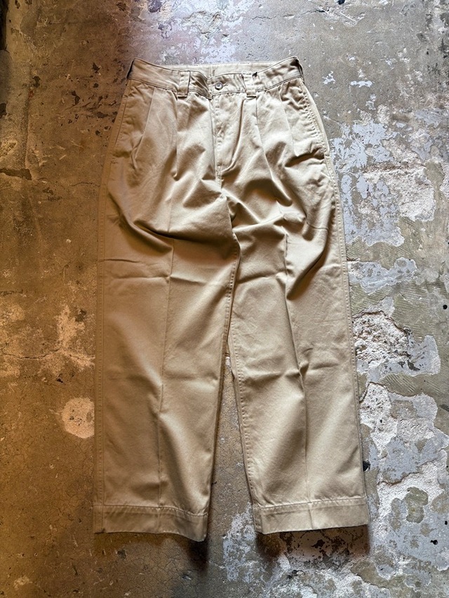 Fidelity / 2TUCK TWILL TROUSERS PANTS / M-52 フレンチアーミーパンツ / ツイルパンツ / ツータックチノパンツ / 25375003