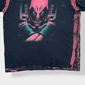 【MARVEL】デッドプール X-MEN Deadpool デップー エックスメン 2XL ビッグサイズ ビッグプリントTシャツ マーベル  半袖 メキシコ製 US古着