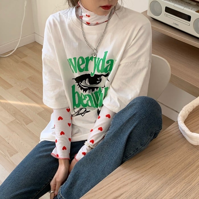 ルーズホワイトシャツ Tシャツ サマーカジュアルトップス 夏物 モンロー30640224393