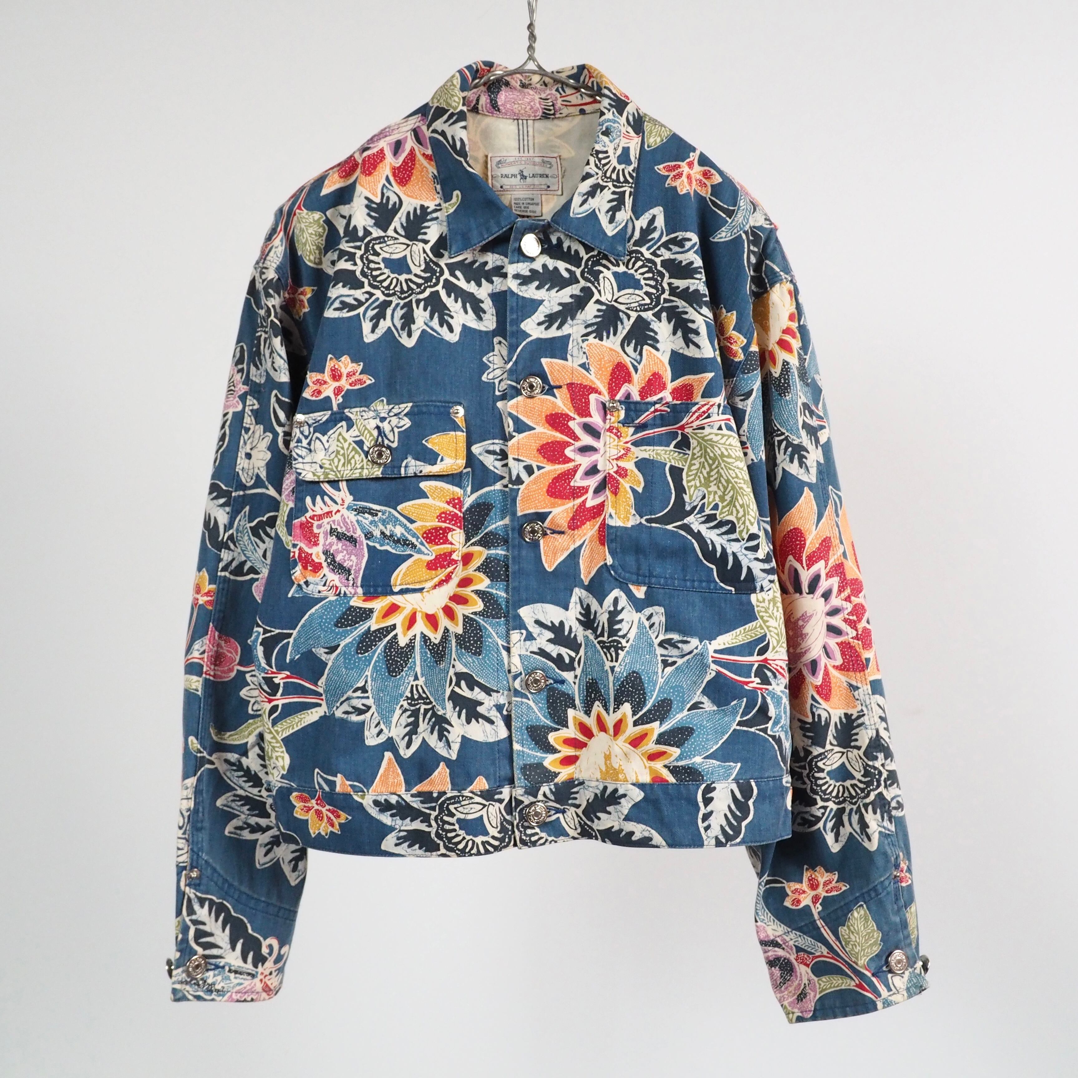 RALPH LAUREN DUNGAREES floral cotton jacket 90’s ポロラルフローレン ダンガリーズ フローラル柄 コットンジャケット