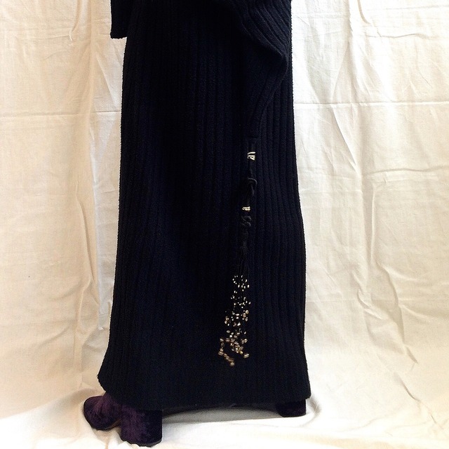 70s Hooded knit Dress