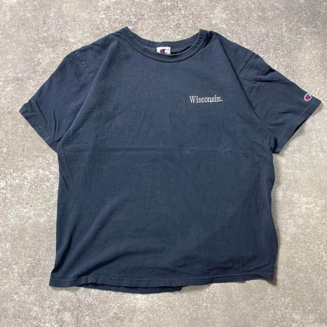 90s USA製 Champion Wisconsin vintage Tシャツ