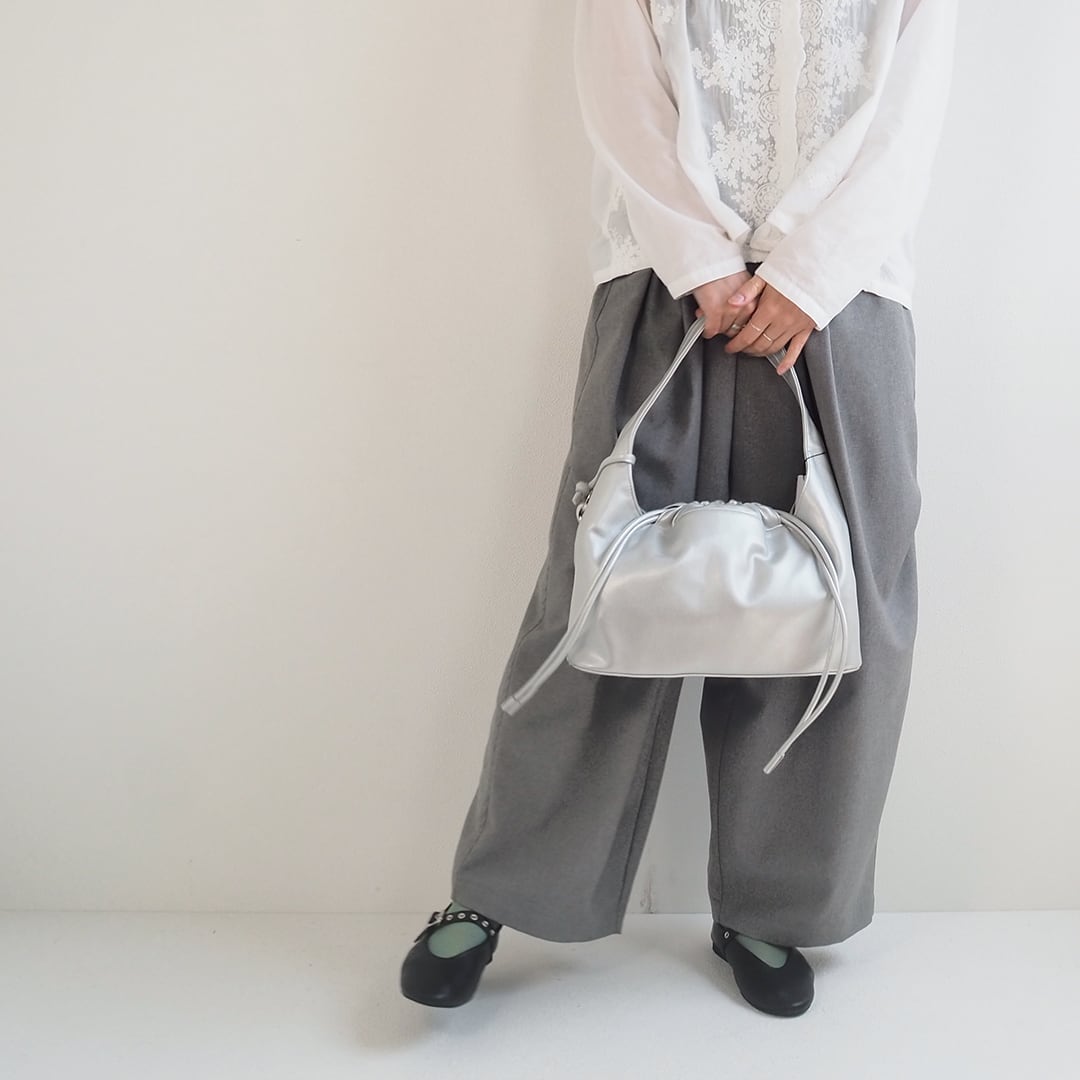 【美品】土屋鞄　ツチヤカバン　ハンドバッグ　巾着　肩掛け可能　フリンジ グレー おすすめの商品｜土屋鞄｜TSUCHIYA KABAN公式オンラインストア