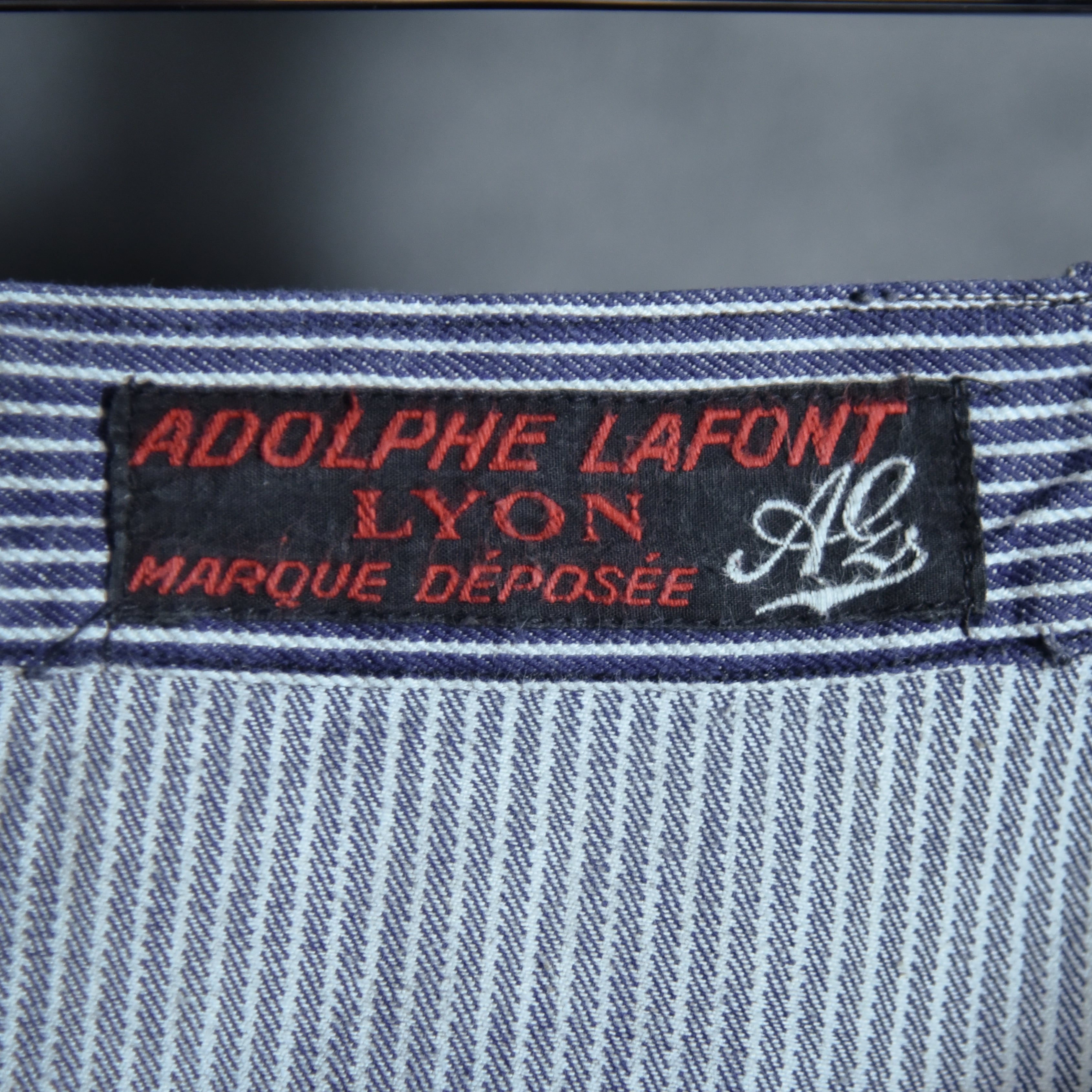 30s Adolphe lafont Hickory Stripe Work Jacket & Patns Setup