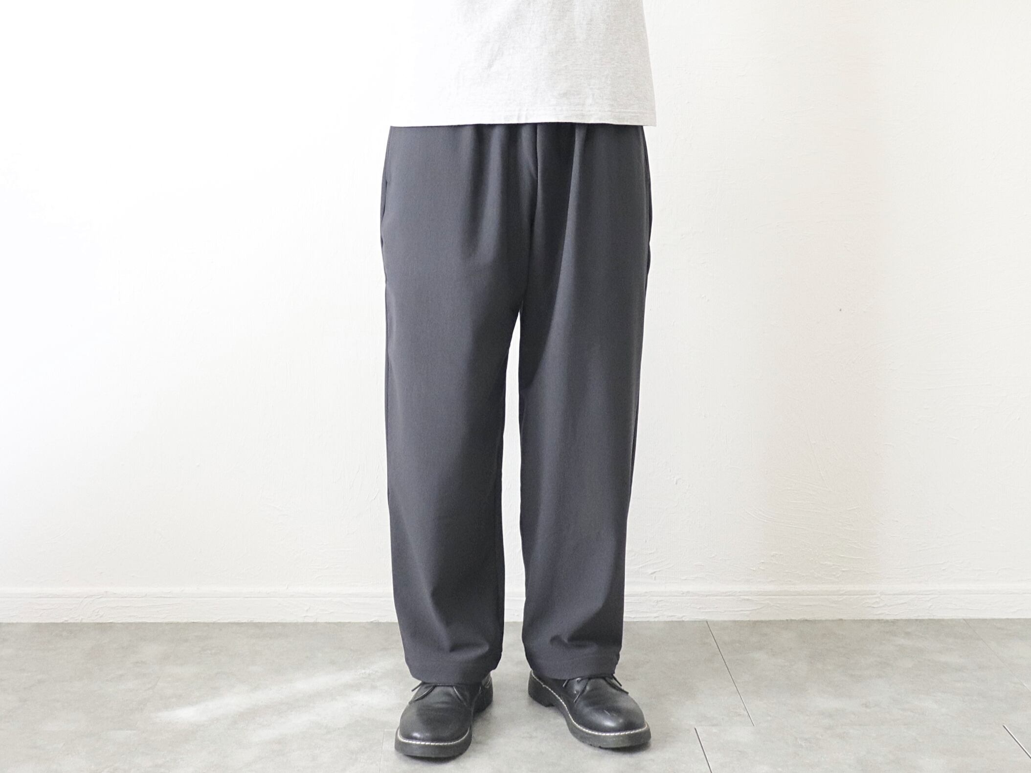 MANUAL ALPHABET / THERMO JOURPANTS WIDE - CHACOAL マニュアルアルファベット / サーモライト ジャーパン