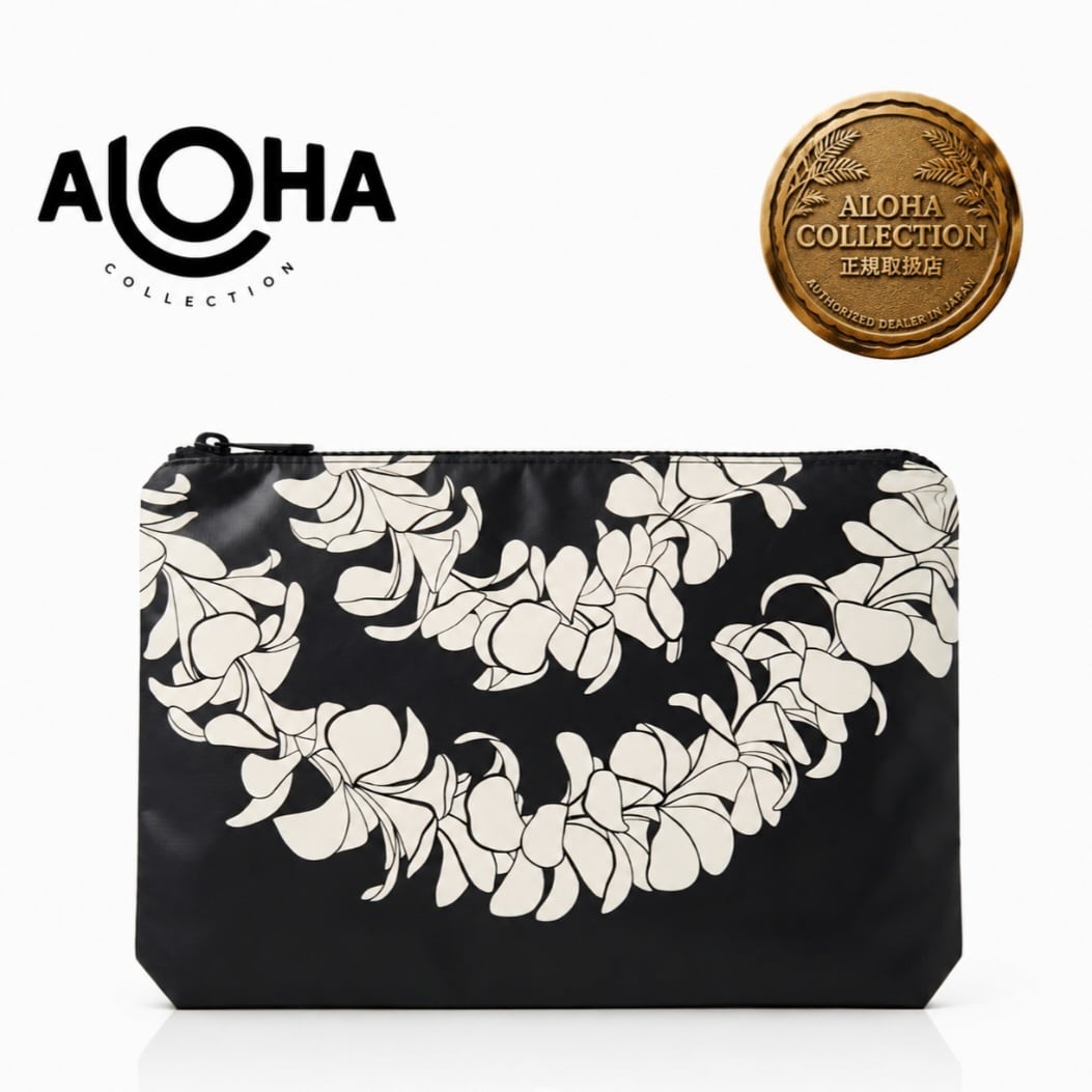 正規取扱店/ALOHA COLLECTION Mid ポーチ Plumeria Lei】 アロハ 正規取扱店/ALOHA COLLECTION Mid ポーチ Plumeria Lei】 アロハ
