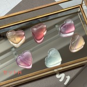 キャンディフローライト*ハートセット*天然石