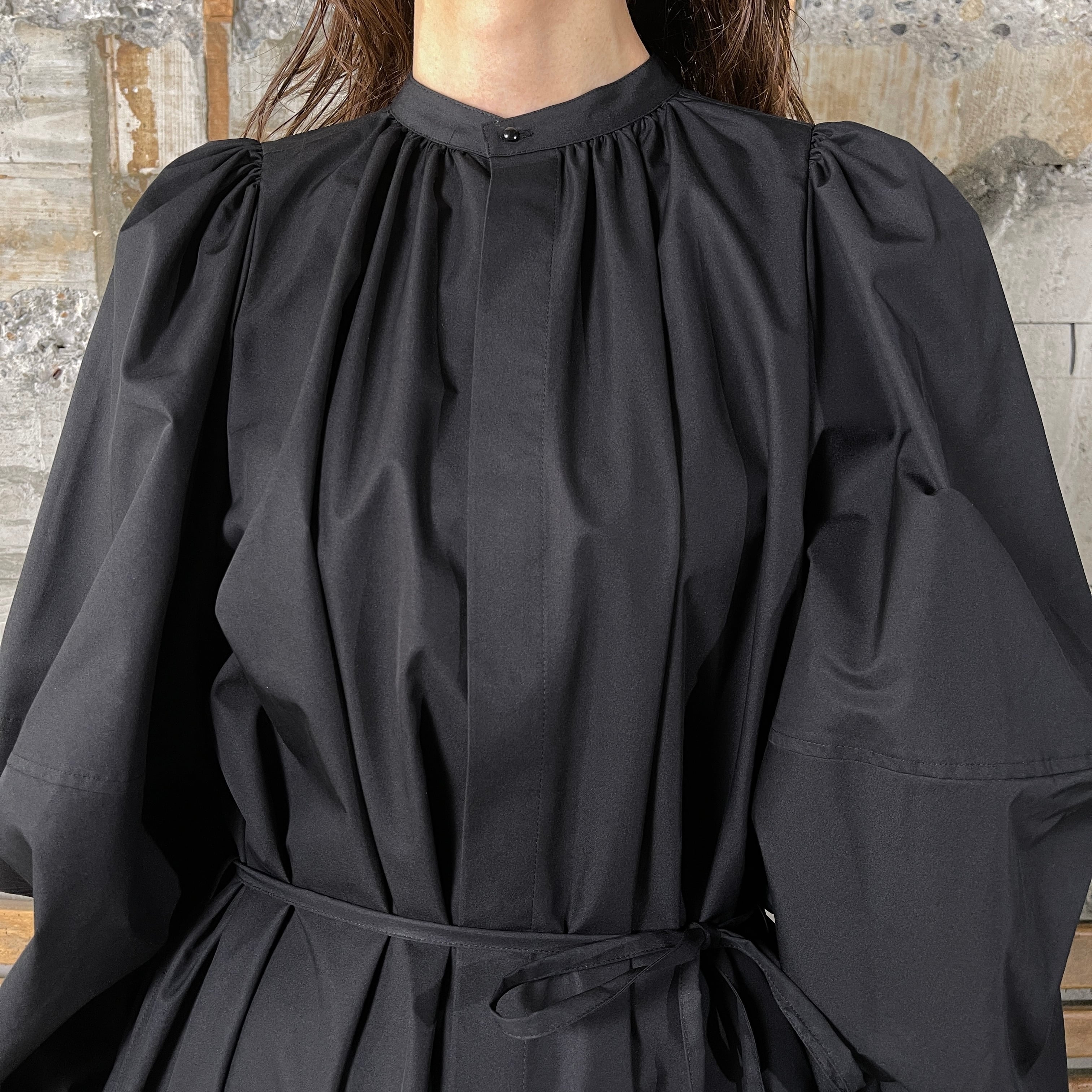 HYKE【ハイク】T/C BALLOON SLEEVE DRESS (16189) | glamour online