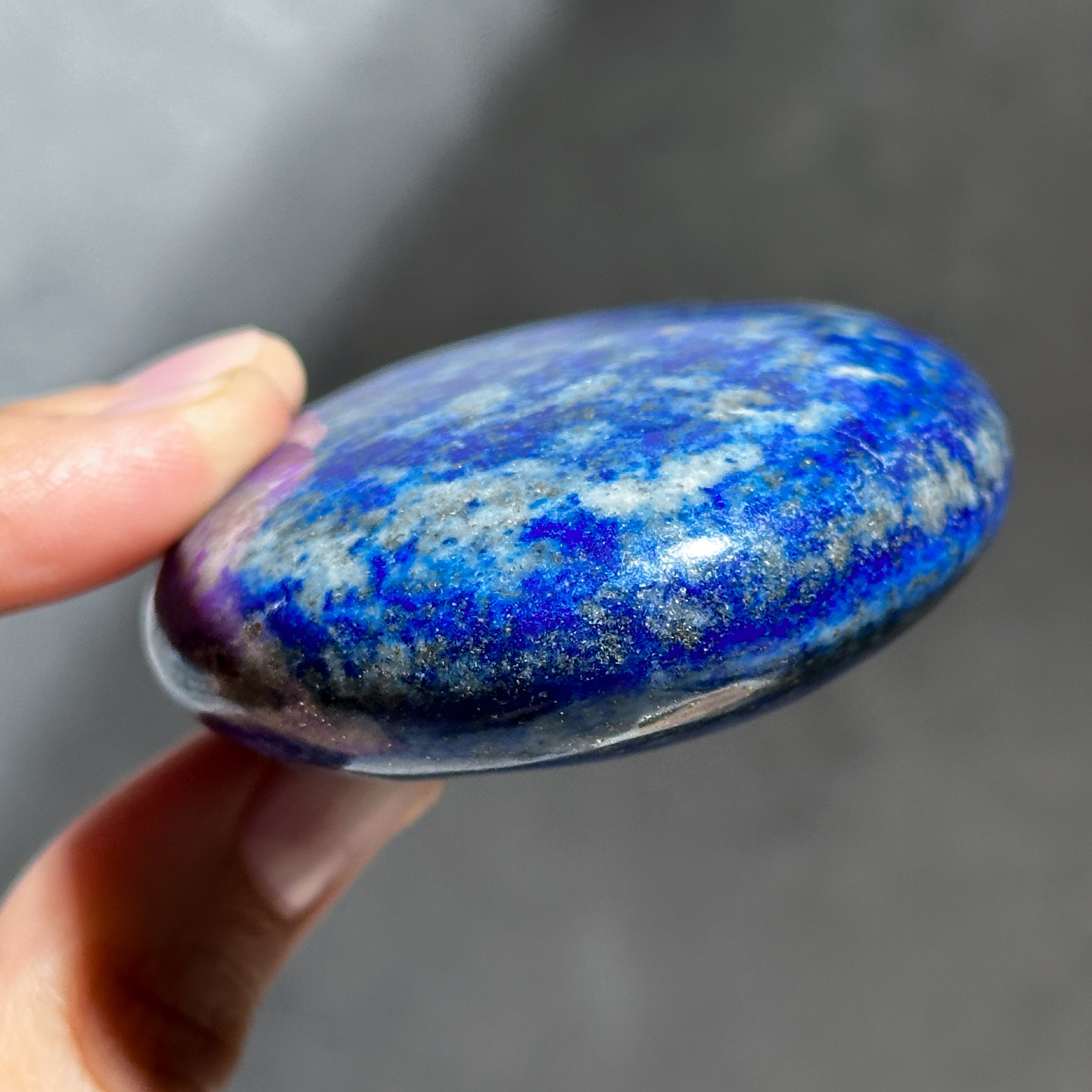 ラピスラズリ パームストーン78◇Lapis Lazuli◇天然石・鉱物