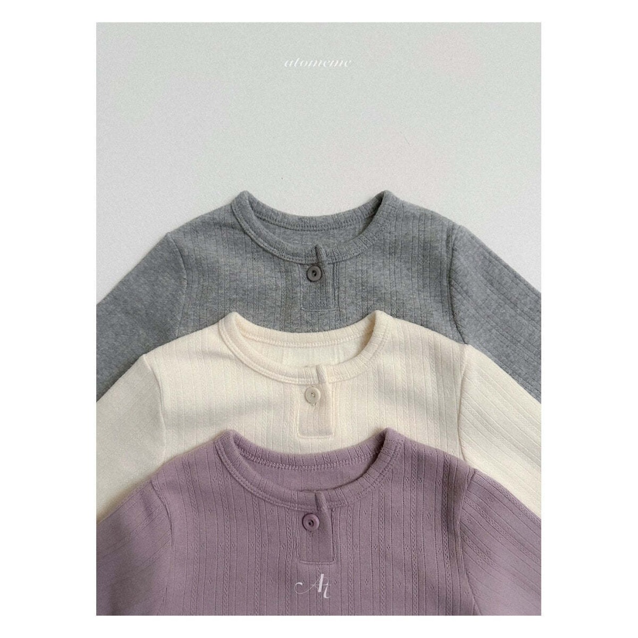【取寄】atomeme ルネアイレットTシャツ｜冬服｜韓国子供服