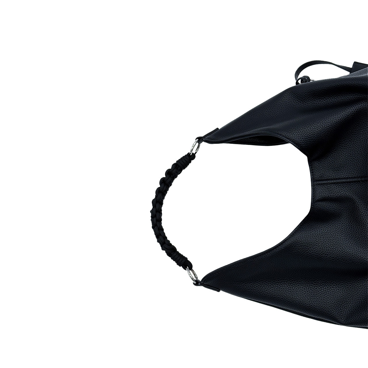 Woven handle Hobo Bag