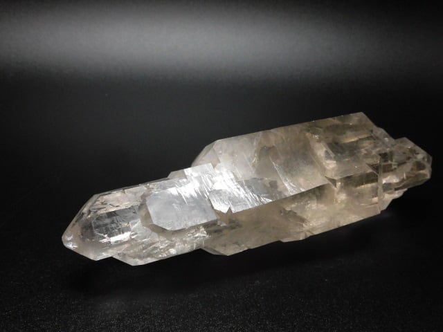 天然の両剣 【送料無料】【レア品】ブラジル産カテドラル水晶ダブルターミネーター　no.1