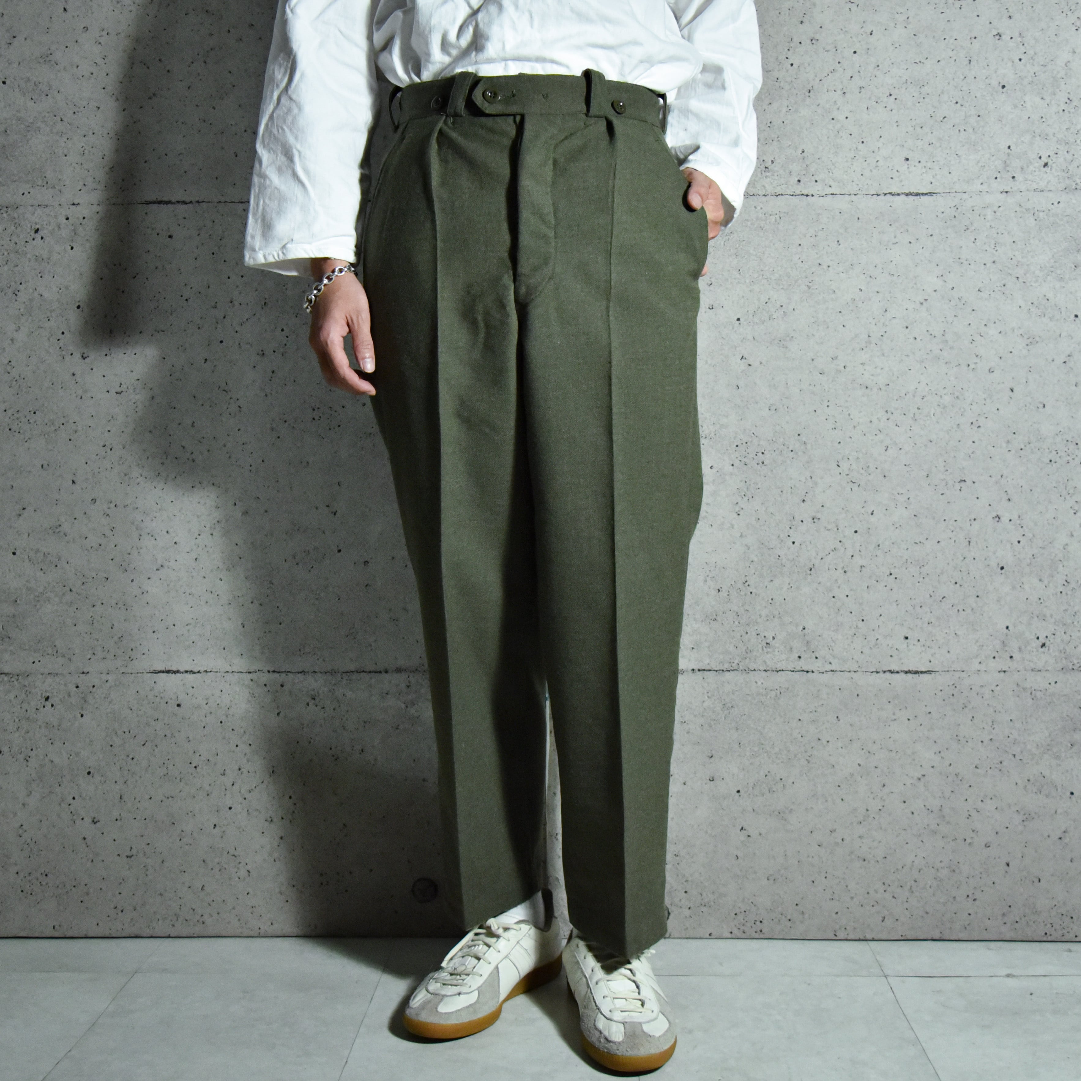 DEAD STOCK】Belgium Army Wool Trousers ベルギー軍 ウール ...