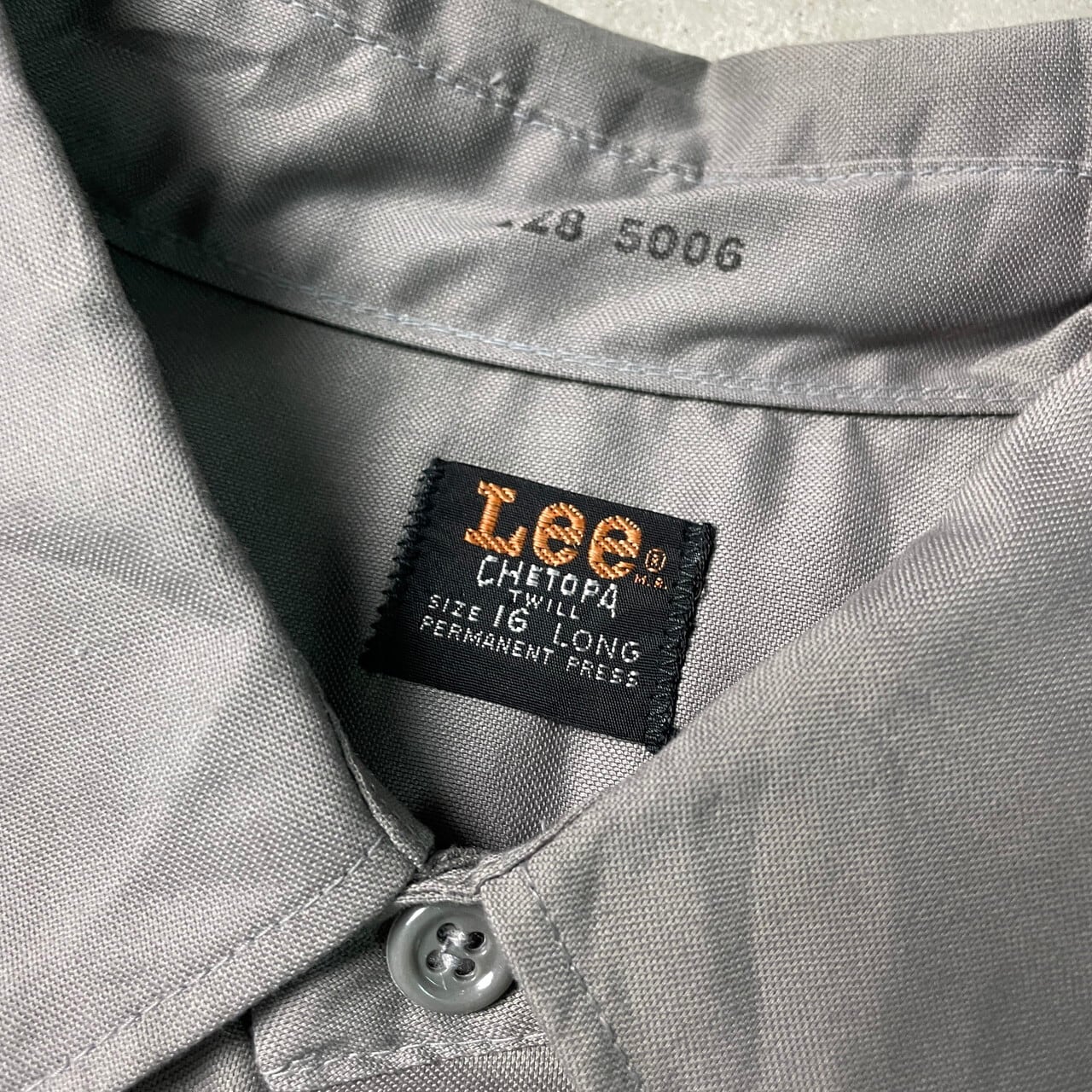 70年代 Lee リー CHETOPA TWILL 長袖 ポリエステル×コットン BOB