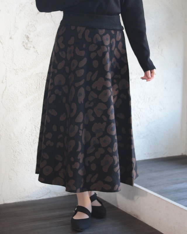 【BouJeloud】柄ニットスカート　(251114)