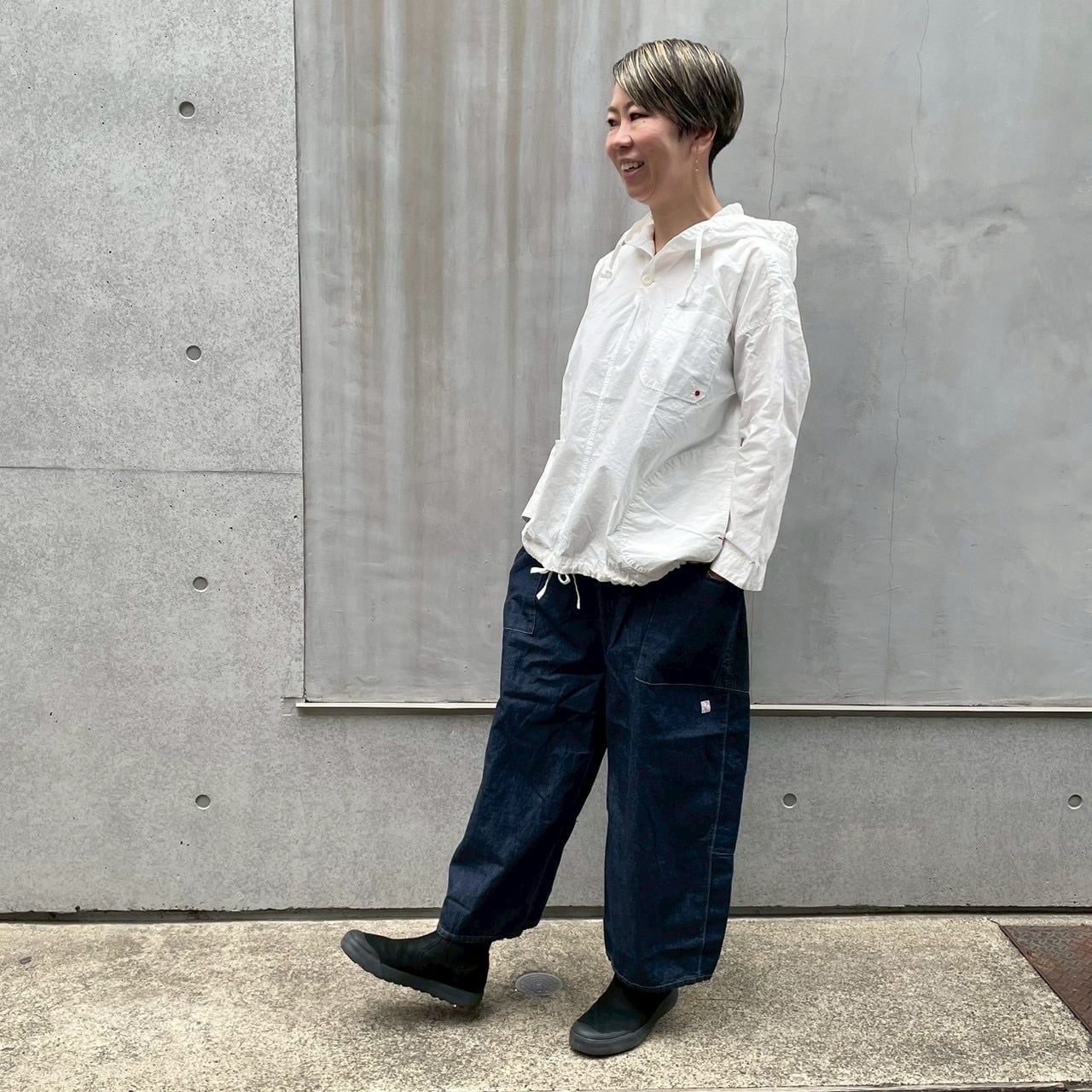 斜めポケットNewころんパンツ Girl's ライトオンスデニム/インディゴ