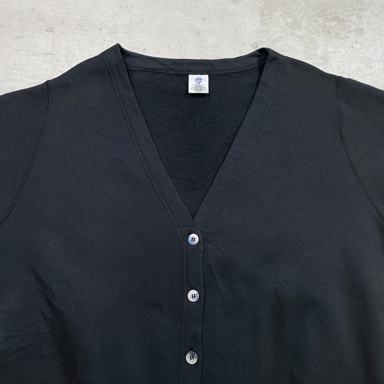 90年代〜 スウェットカーディガン 無地 メンズ2XL相当 古着 90s 00s 